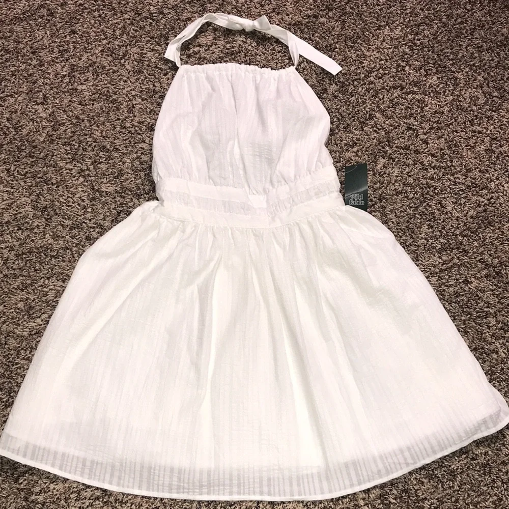 WILD FABLE 🐠 White Ruffle Mini Sun Dress | NWT - Picture 4 of 7